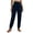 Navy, variant on LYEAA Linen Joggers for Women Summer Elastic Waist Drawstring Loose Pant Solid Casual Trousers with Pockets