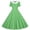 Green, variant on Girls Summer Dress,Plaid Print Lapel Short Sleeve Style Dance Dress with Button Waist for Girls Spring Summer,Dress for Girls Orange 5-6 Years
