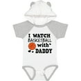 thumbnail image 3 of Inktastic I Watch Basketball with Daddy Boys Baby Bodysuit, 3 of 5