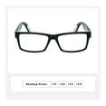 thumbnail image 3 of Reading Glasses Retangular Trendy Bold Thick Design Lightweighted Spring Metal Hinge Anti-Slip Temples, 3 of 6
