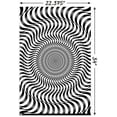 thumbnail image 2 of Zebra Stripe Optical Illusion Wall Poster, 22.375" x 34", 2 of 4