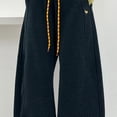 thumbnail image 6 of YindaitySweatpants for Girls Girls' Teenage Casual Street Style ' Versatile Trendy Casual Comfortable Fleece-Lined Straight-Leg Pants(Dark Gray,9-10 Years), 6 of 9
