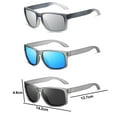 thumbnail image 2 of Polarized Sunglasses for Men and Women Matte Finish Sun glasses Color Mirror Lens UV Blocking (3 Pack), 2 of 6