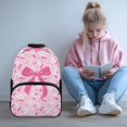 thumbnail image 2 of Bulopur Girls Kids Backpack, Cute Sports Girly School Book Bag Waterproof Lightweight Baseball Bat & Big Bow Elementary Backpack for Kids, 2 of 8