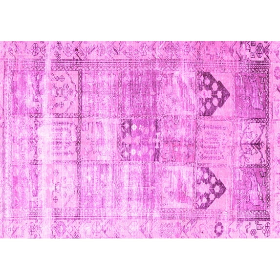 Ahgly Company Indoor Rectangle Persian Pink Traditional Area Rugs, 2' x 4'