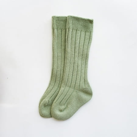 

FY139-Baby Thermal Solid Color Socks Monochrome Foot Protection Knee Protection Stockings