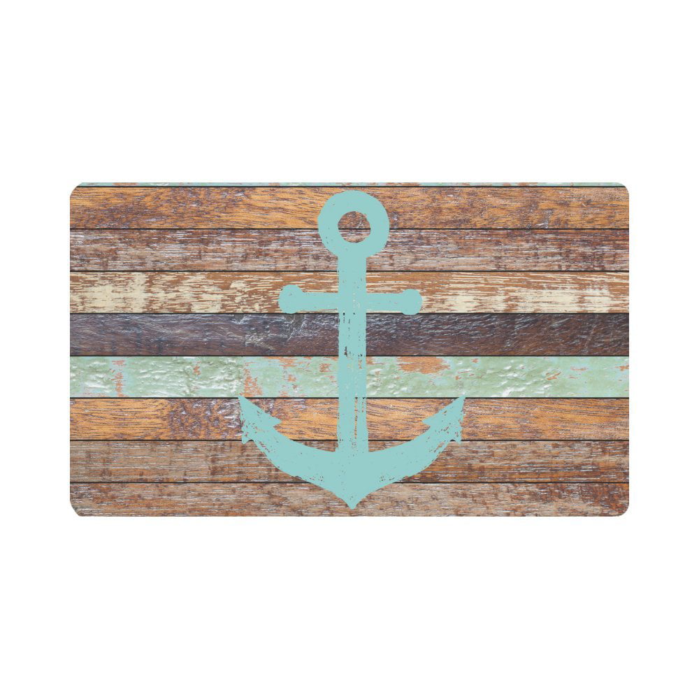 Anchor on reclaimed wood 