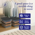 thumbnail image 5 of Homz 12 Qt Stackable Plastic Storage Containers w/Snaplock Lid (8 Pack), 5 of 12