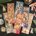 thumbnail image 3 of Pegatinas Navideñas PET Easy Tear Off Floral Christmas Scrapbook Pegatinas Para Proyectos De Bricolaje 2 Hojas De Pegatinas Navideñas Para álbumes De Recortes PET Easy Tear Off, 3 of 7