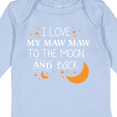 thumbnail image 4 of Inktastic I Love My Maw Maw To The Moon and Back Boys or Girls Long Sleeve Baby Bodysuit, 4 of 5