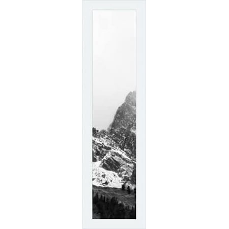 6" X 27" White Wood Frame (Derby)