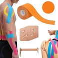 thumbnail image 2 of 5Cmx5M Athletic Tape Orange, Meiiso Breathable Cotton, Easy Tear, No Residue for Sports Tape, Athletic Wrist Wrap, Gym Accessory, Physical Therapy, 2 of 9