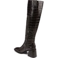 thumbnail image 4 of Sam Edelman Wade Stacked Heel Pointed Toe Wide Calf Knee High Fashion Boots (Espresso Wide calf, 9), 4 of 5