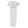 thumbnail image 2 of CHCNHAC 3 Pairs Girls Lace Trim Knee High Socks, Soft Cotton Ruffle Top Calf Length Dress Socks for Toddler Kids, White School Party Daily Wear, 2 of 3