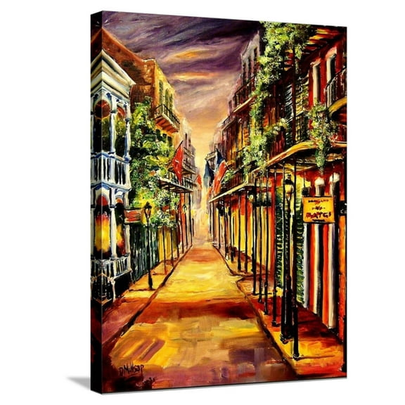 Art.com French Quarter Twilight Stretched Canvas Print Wall Art by Diane Millsap, 18" x 24"