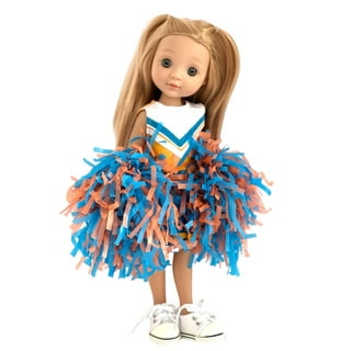 Sophia's 18 Inch Doll Cheerleader Clothes, Fits American Girl Dolls, Doll  Cheerleader Dress Outfit Set with Pom Poms, Plus Megaphone 
