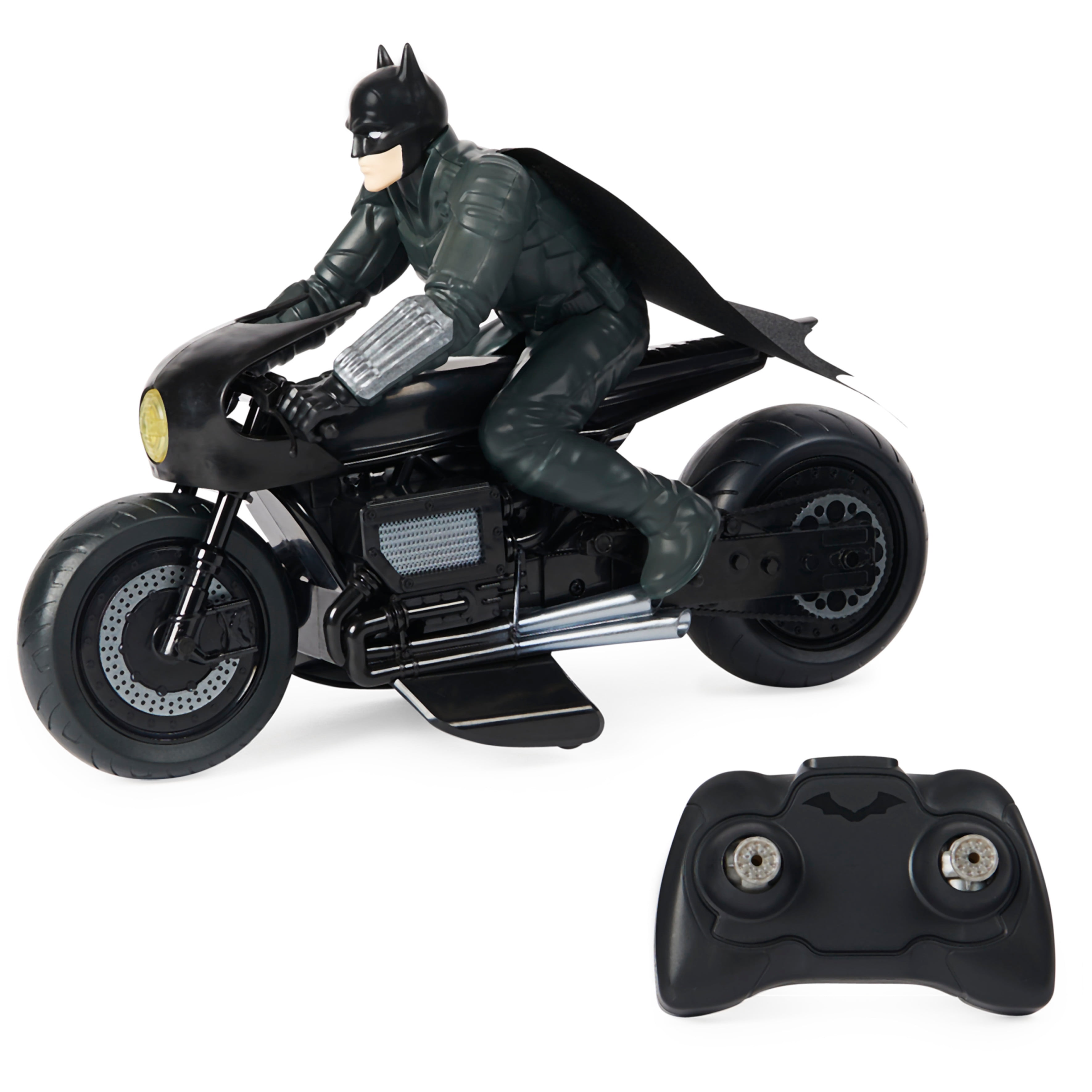 DC Comics The Batman Batcycle RC with Batman Rider