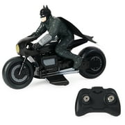DC Comics The Batman Batcycle RC with Batman Rider