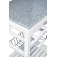 thumbnail image 3 of Randall White Kitchen Island With Granite Top, 3 of 9