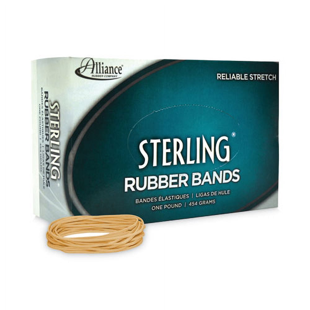 Sterling Rubber Bands, Size 19, 0.03" Gauge, Crepe, 1 Lb Box, 1,700/box | Bundle of 2 Boxes