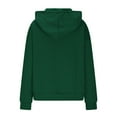 thumbnail image 5 of Hoodies for Women Oversized Button down Pullover Long Sleeve Sweatshirt Texture Soild Color Sweater Fall Winter Clothes with Pocket, 5 of 6