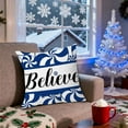 thumbnail image 2 of Xuniizn Christmas Pillow Covers 18x18 inch Xmas Decorations Soft Plush Faux Fur Wool Christmas Throw Pillow Cases Winter Holiday Decor for Sofa Living Room, 2 of 7
