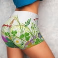 thumbnail image 4 of Lsque Plants and Insects Pattern High Waisted Biker Shorts for Women-Tummy Control Fitness Athletic Workout Running Yoga Gym Shorts,Moisture-Wicking-Large, 4 of 9
