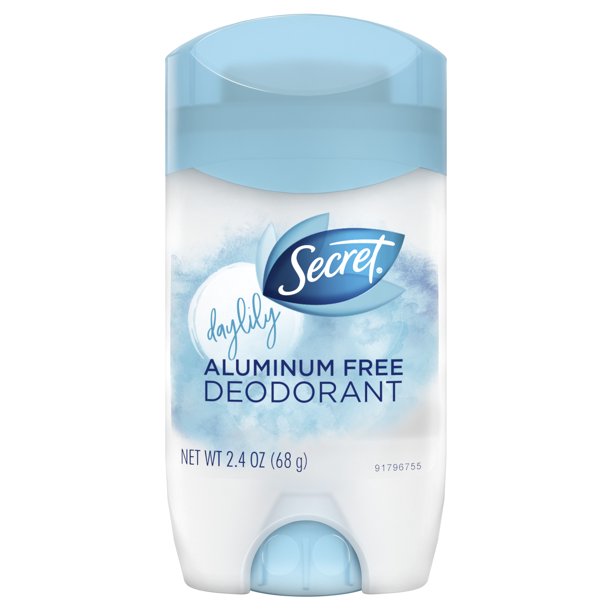 Secret Aluminum Free Deodorant for Women, Daylily Scent, 2.4 oz