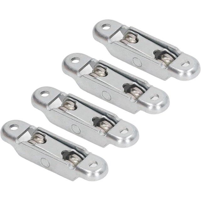 4 Pieces Wheel Roller Pulley with Steel Slot Sliding Door Window Double Roller Pulley 16mm 4 Pieces Wheel Roller
