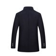 thumbnail image 5 of Lovzfmll Coat for Men, Wool Blend with Vest, Mid-Length Stand Collar Winter Warm overcoat, Formal Dressy Office Outerwear, 5 of 9