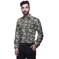 thumbnail image 4 of BESTMAN PrintedÂ&nbsp;Men ShirtsÂ&nbsp;Long Sleeve Printed Button Down Cotton Shirt, 4 of 5