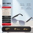 thumbnail image 2 of AI Smart Glasses, Polarized Sunglasses with Bluetooth Speaker, Real-Time Translation, Recording, AI Assistant Athletic/Outdoor UV Protection and Voice Control, 2 of 9