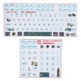 thumbnail image 2 of Autocollants de Clavier, Processus Givré Matériau PVC Motif Clair et Beau Autocollants de Clavier pour Ordinateur de Bureau pour Ordinateur Portable, 2 of 8
