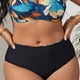 thumbnail image 4 of Trajes de baño Amzcrzy Tankini para mujer, moda para mujer, traje de baño de talla grande, traje de baño estampado con tirantes laterales, traje de baño dividido, traje de baño naranja, 2XL, 4 of 8