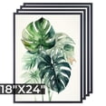 thumbnail image 1 of 4-Pack Multi-Size Deep Black Photo Frames, Combination Set, Gallery Poster Frame Collage Decoration, Creative Simple Photo Wall, Home Decor, Suitable For Home, Office, Living Room Decoration, 1 of 5