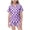 a36-Purple, variant on KPOPLK Halloween Pajamas for Girl Teen Satin Silk Pjs Short Sleeve Button Down Shirt and Shorts Set Sleepwear,Size 2-3 Years