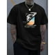 thumbnail image 1 of Camiseta de verano y primavera con estampado elegante "Verano" para hombre, camiseta informal de manga corta a la moda, top deportivo novedoso para el tiempo libre., 1 of 6