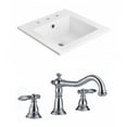 thumbnail image 1 of American Imaginations 21-in. W 3H8-in. Ceramic Top Set In White Color AI-15880, 1 of 1