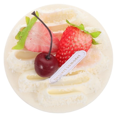 BESTYASH White Faux Cake Prop for Realistic Food Presentation and Party Dessert Table Decoration Display