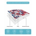 thumbnail image 4 of Quilts Queen Size Bedding Set, 4th of July Reversible Summer Quilt 3 Pieces, Red White and Blue Plaid Patriotic Memorial Day Lightweight Bedspreads Coverlets with 2 Pillow Shams for All Seasons, 4 of 5