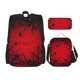 thumbnail image 1 of Disketp Spiders On The Web And Space Mochila Estampada de Gran Capacidad con Lonchera y Estuche, Set de 3 Piezas para Estudiantes, 1 of 7