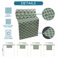 thumbnail image 6 of Burlap Table Runner 70 Inches Long, Sage Green Moroccan Lattice Non-Slip Kitchen Table Runners for Dining Room Everyday Use Party Table Decorations Buffalo Plaid White Line, 6 of 9