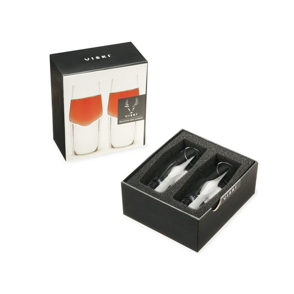 Viski Crystal Heavyweight Shot Glasses - Stylish Shot Glasses Gift Set