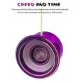 thumbnail image 3 of Xingzhi BEBOOYOYO Cool Alloy Professional YoYo Ball Trick Bearing String Toy Purple 1Set, 3 of 6