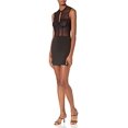 thumbnail image 2 of Roma Robe en Maille Transparente Trou Clé pour Femmes, Noir, Moyen, 2 of 4