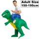 thumbnail image 3 of Disfraz inflable de dinosaurio para niños y adultos, disfraz de Anime, Purim, Halloween, fiesta de Navidad, disfraces de Cosplay, trajes para niños y niñas, 3 of 5