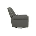 DaVinci Ruby Recliner and Glider, Dark Grey and Cream