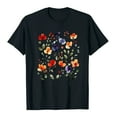 thumbnail image 4 of Elvqul Womens T Shirts Summer Tops Black Fashion Short Sleeve Printed Blouses for Juniors, 4 of 4