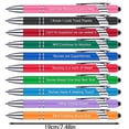 thumbnail image 2 of Gnwei 10 Pcs Inspirational Ballpoint Pens with Stylus Tip - Snarky Encouraging Scriptures Quote Pens, Black Ink Employee Easter Appreciation Gifts Bulk - Screen Touch Stylus Pens for Office, 2 of 2