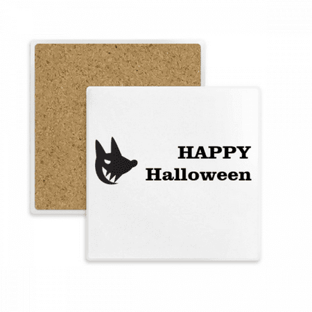

dog happy fear halloween square coaster cup mat mug subplate holder insulation stone